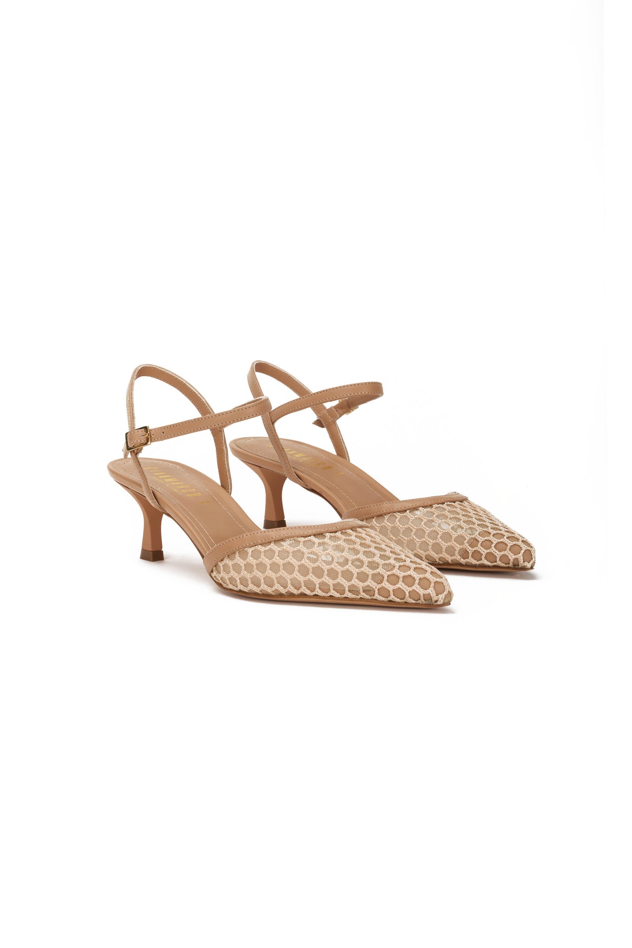 Slingback Donna in rete catalina e nappa catalina