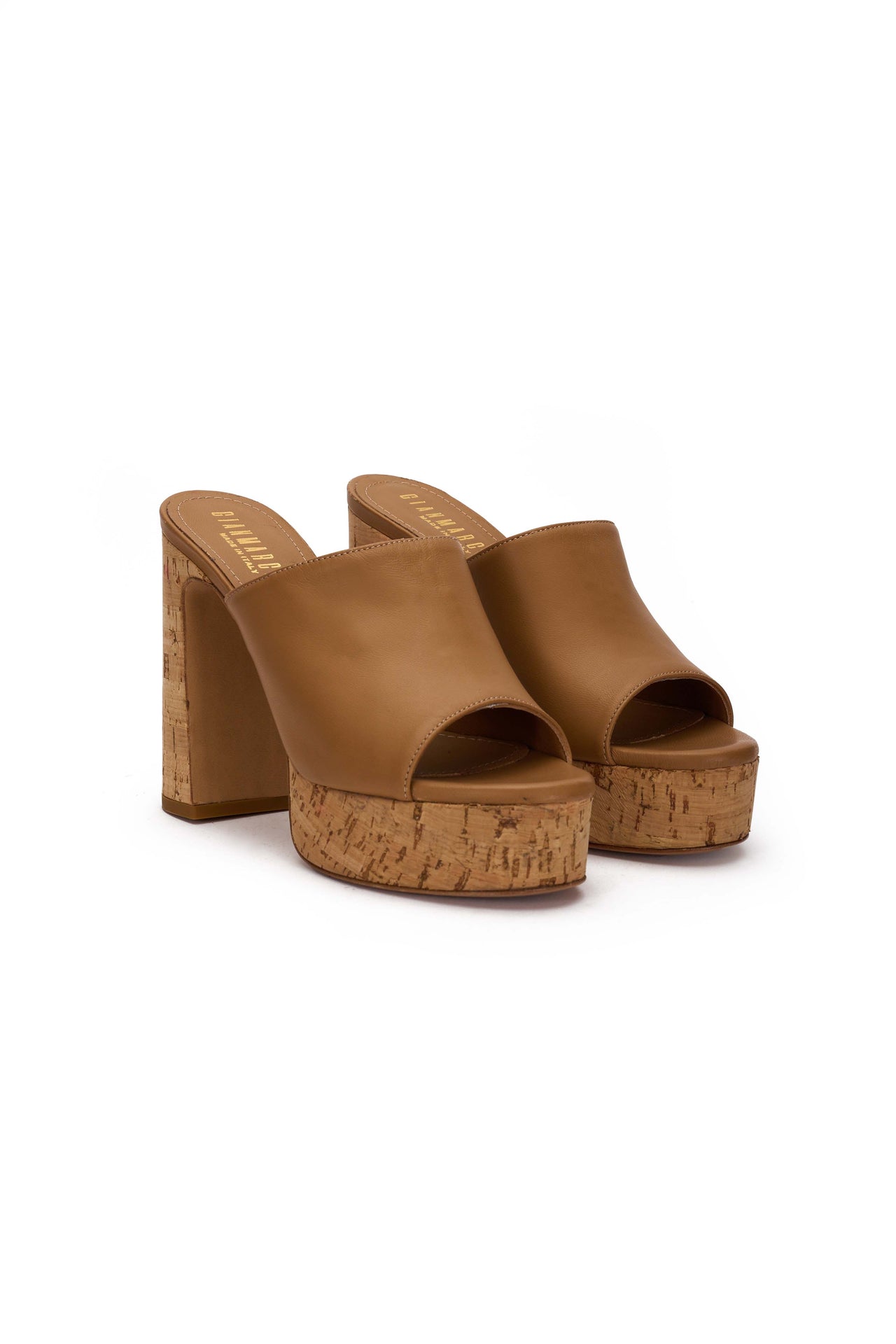 Sandalo Donna in nappa legno