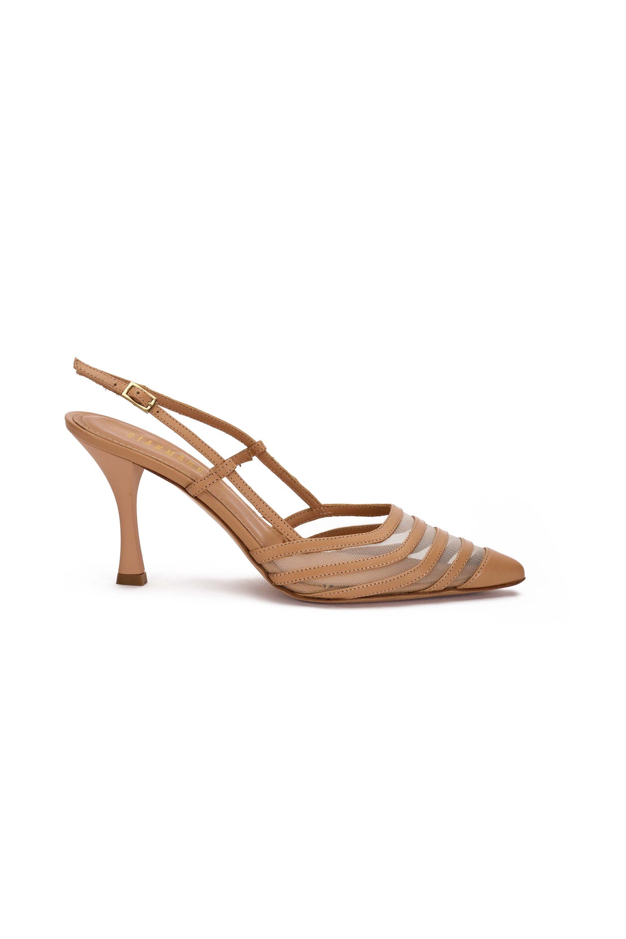Slingback Donna in nappa catalina e rete catalina