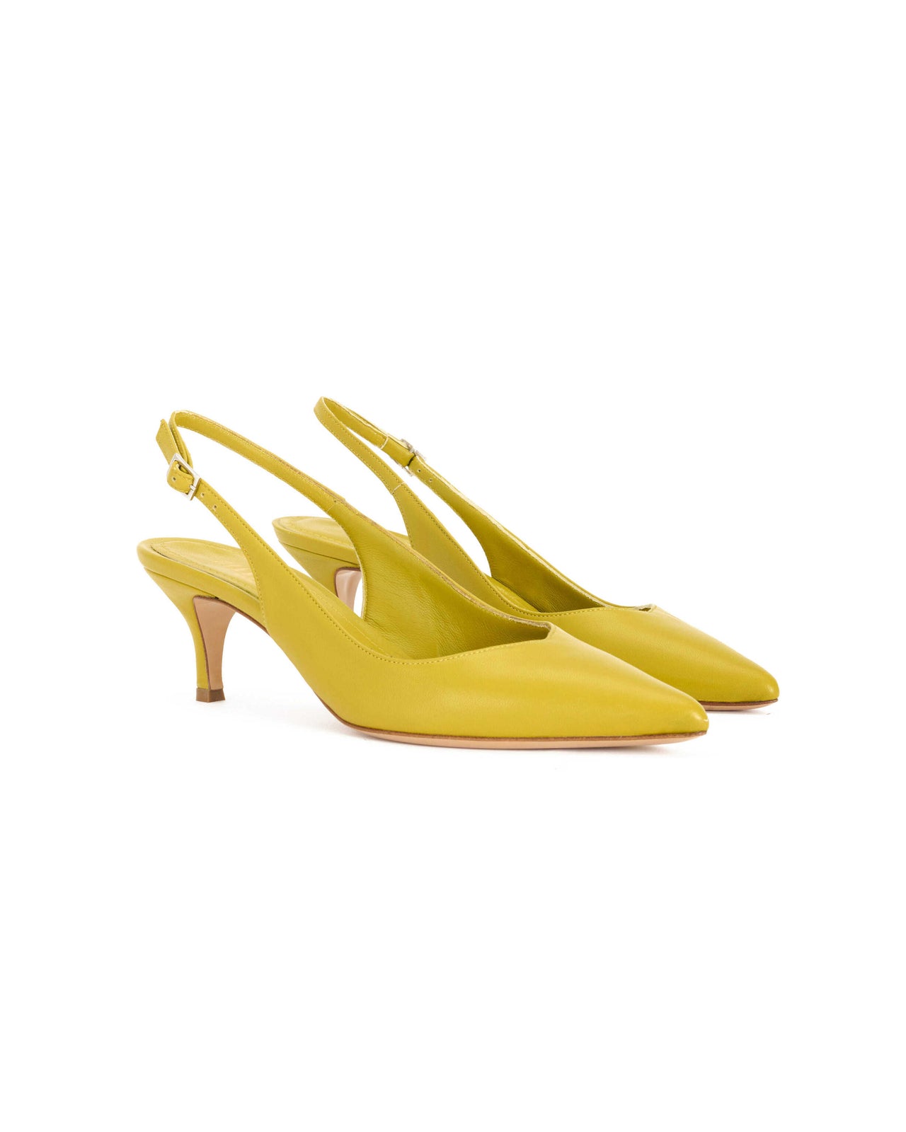 Slingback Donna in nappa lime