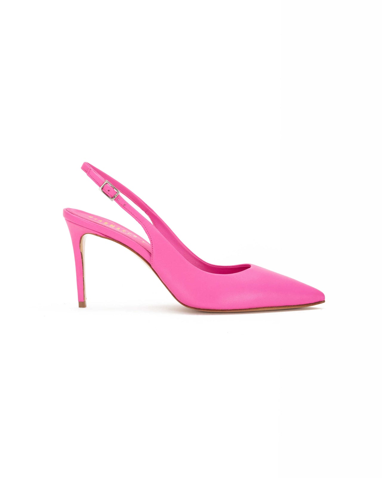 Slingback donna in nappa hot pink
