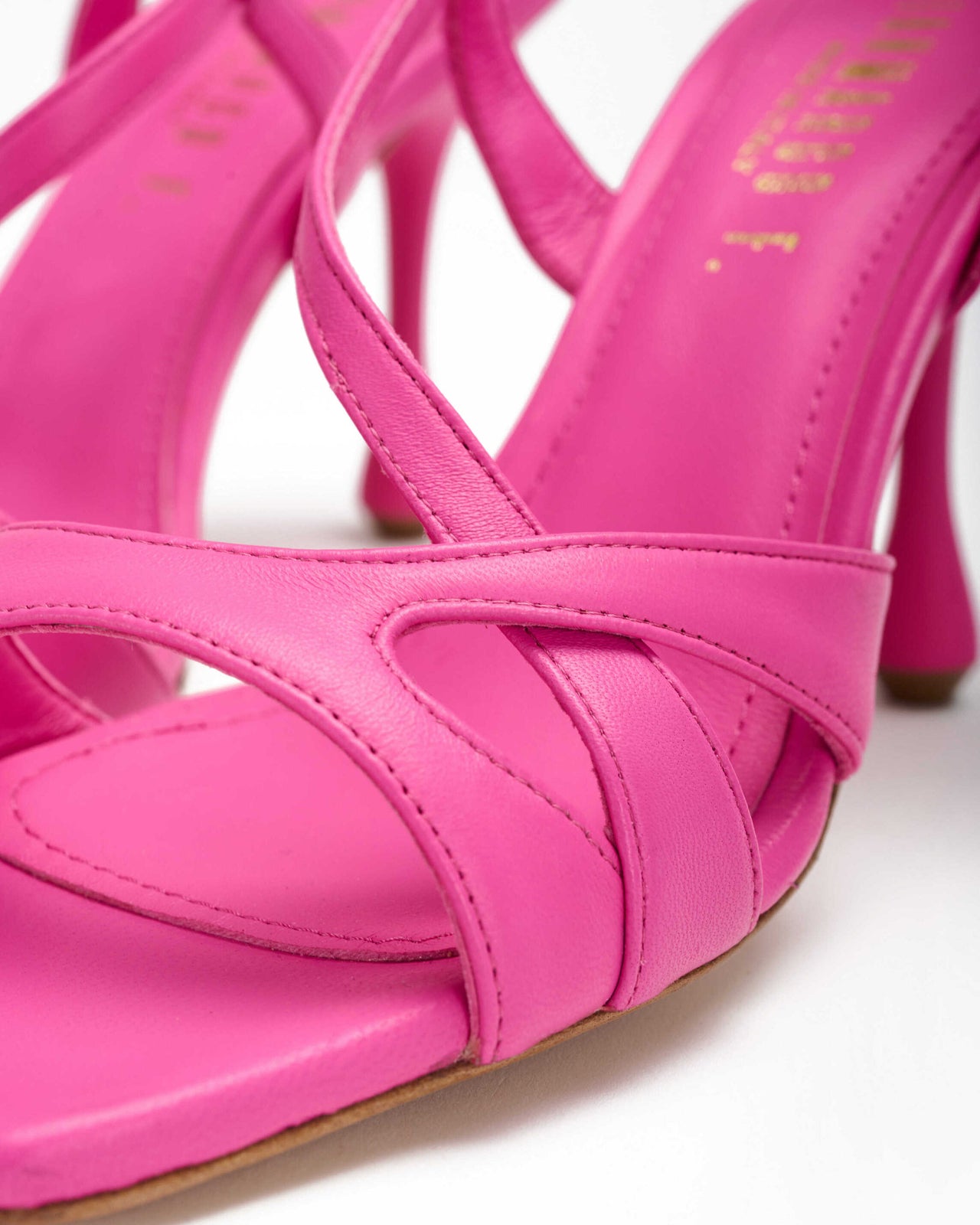 Sandalo Donna in nappa hot pink