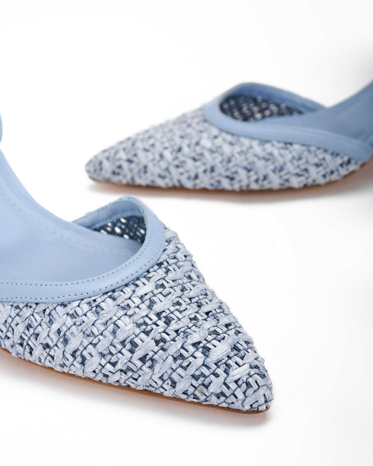 Slingback Donna in nappa xeno e raffia xeno