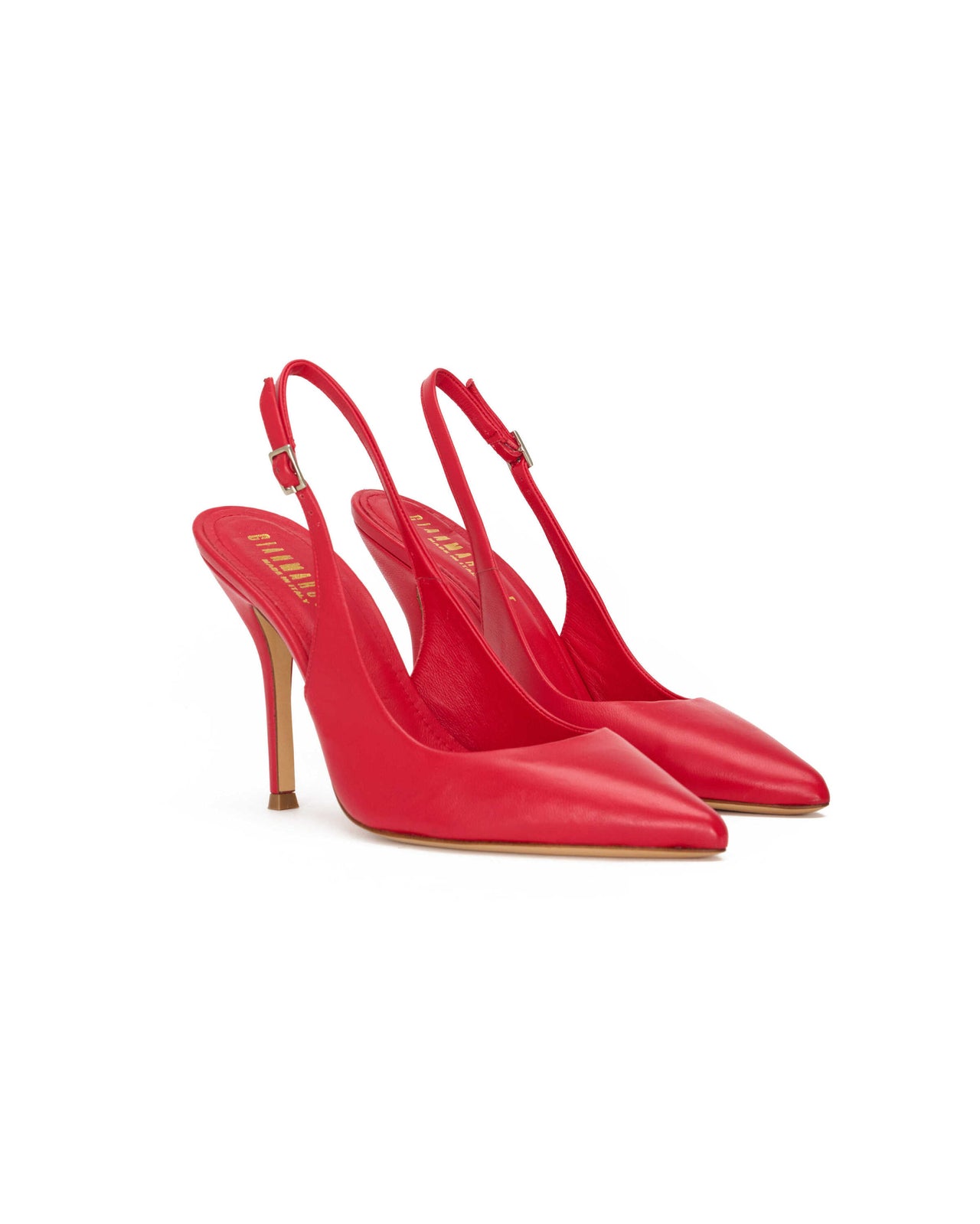 Slingback Donna in nappa fuoco