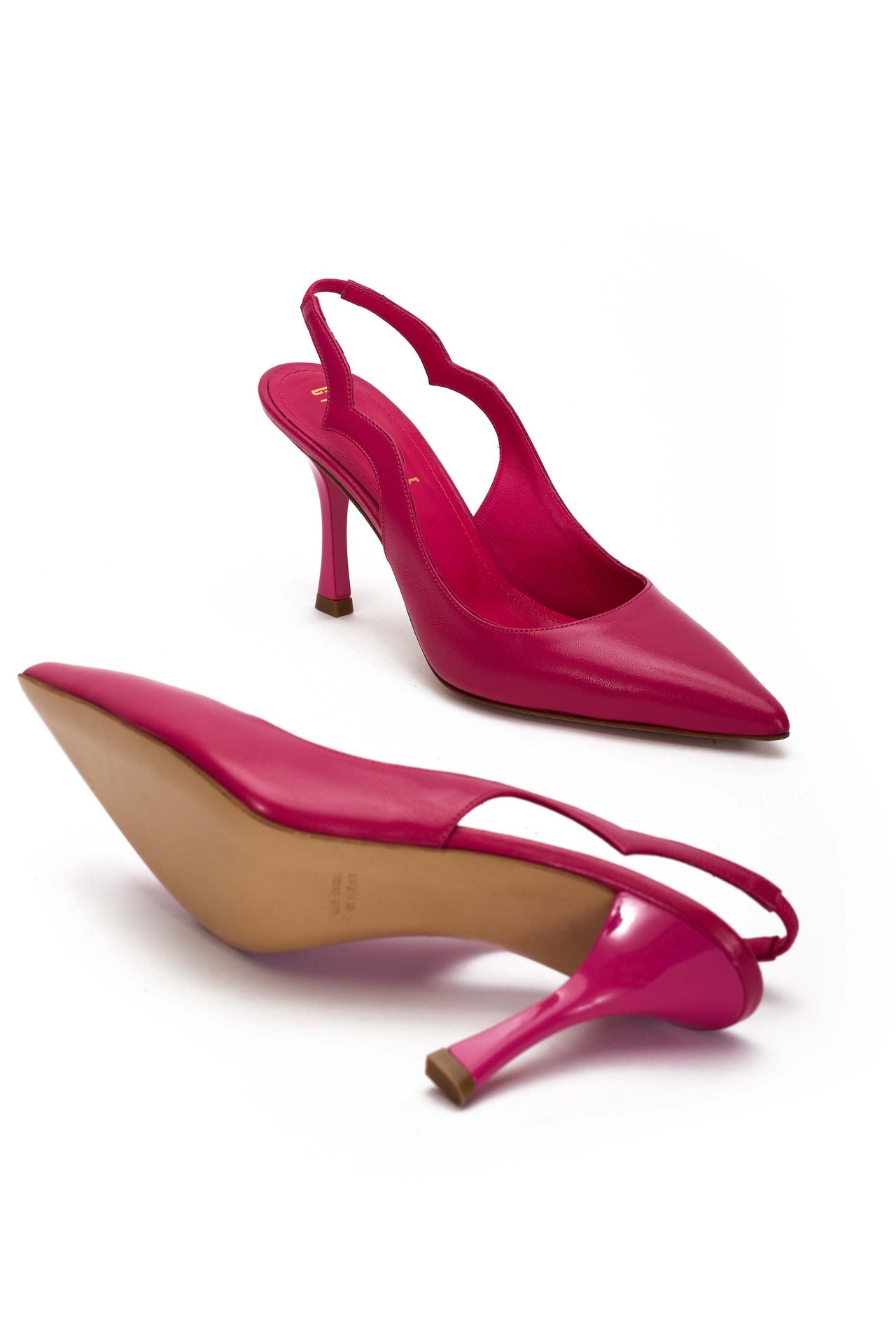 Slingback Donna in verlux fuxia