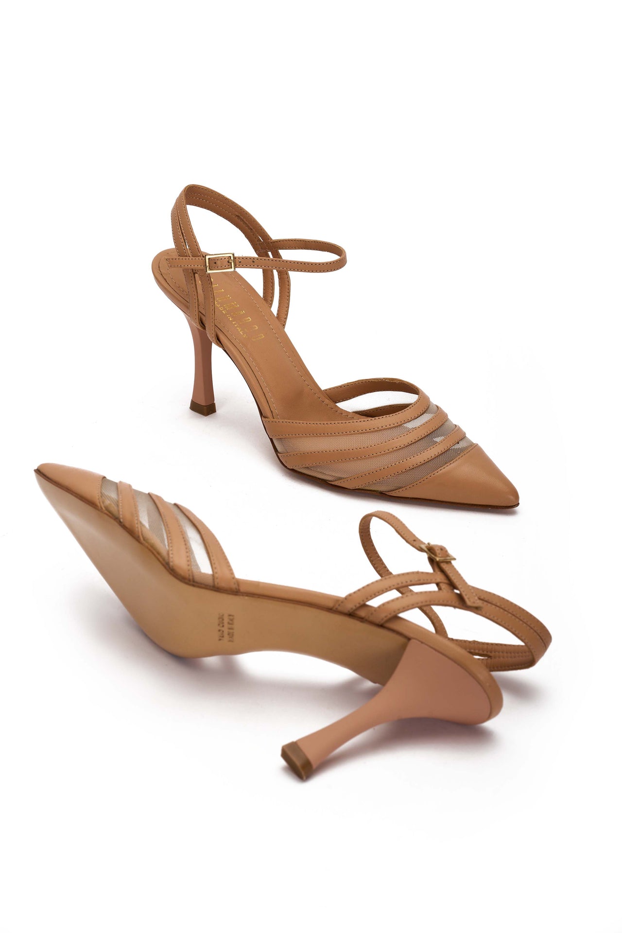 Slingback Donna in Nappa catalina e rete catalina