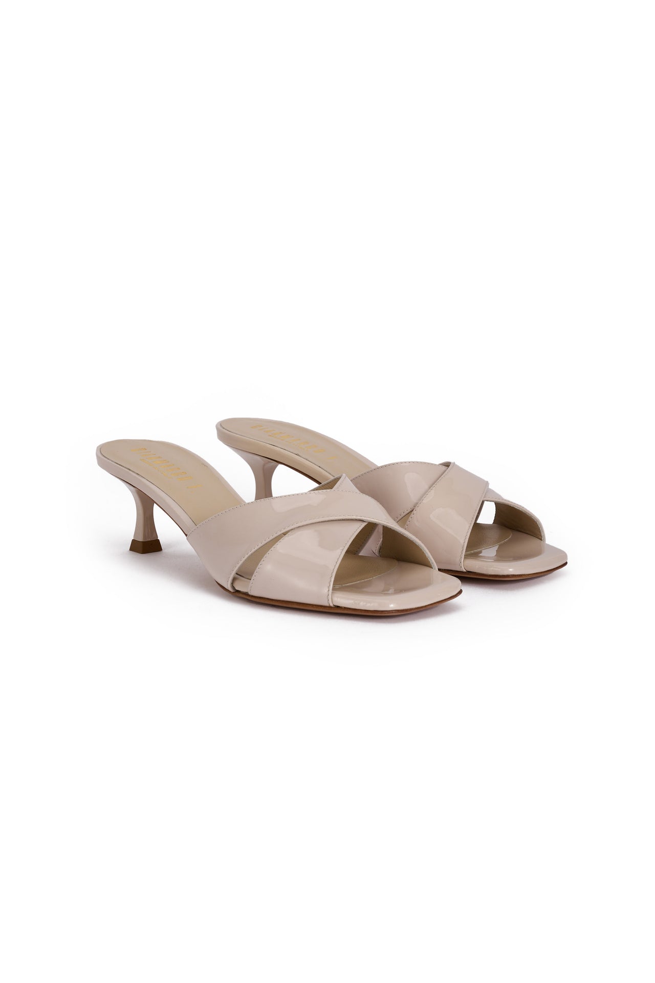 Sandalo Donna in vernice off white