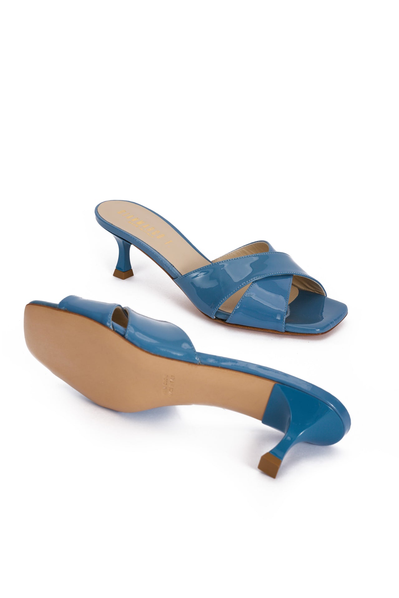 Sandalo Donna in vernice jeans