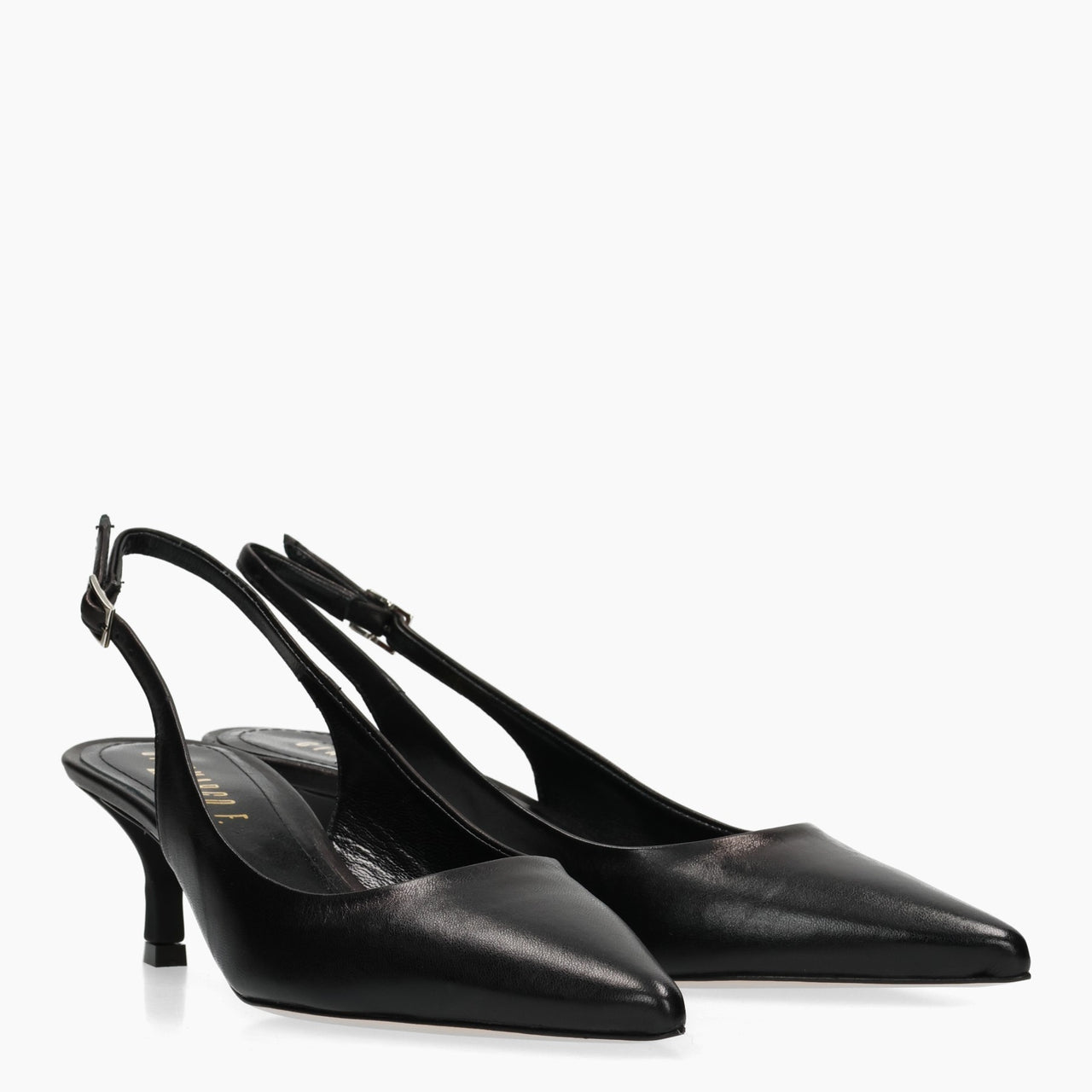 Gianmarco F. Femme Slingback en nappa noir