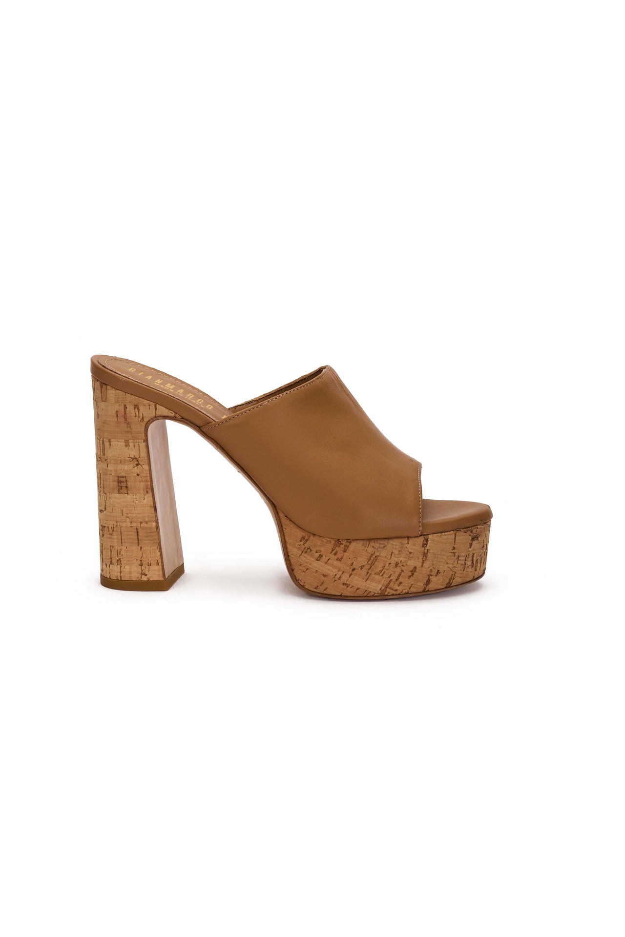 Sandalo Donna in nappa legno