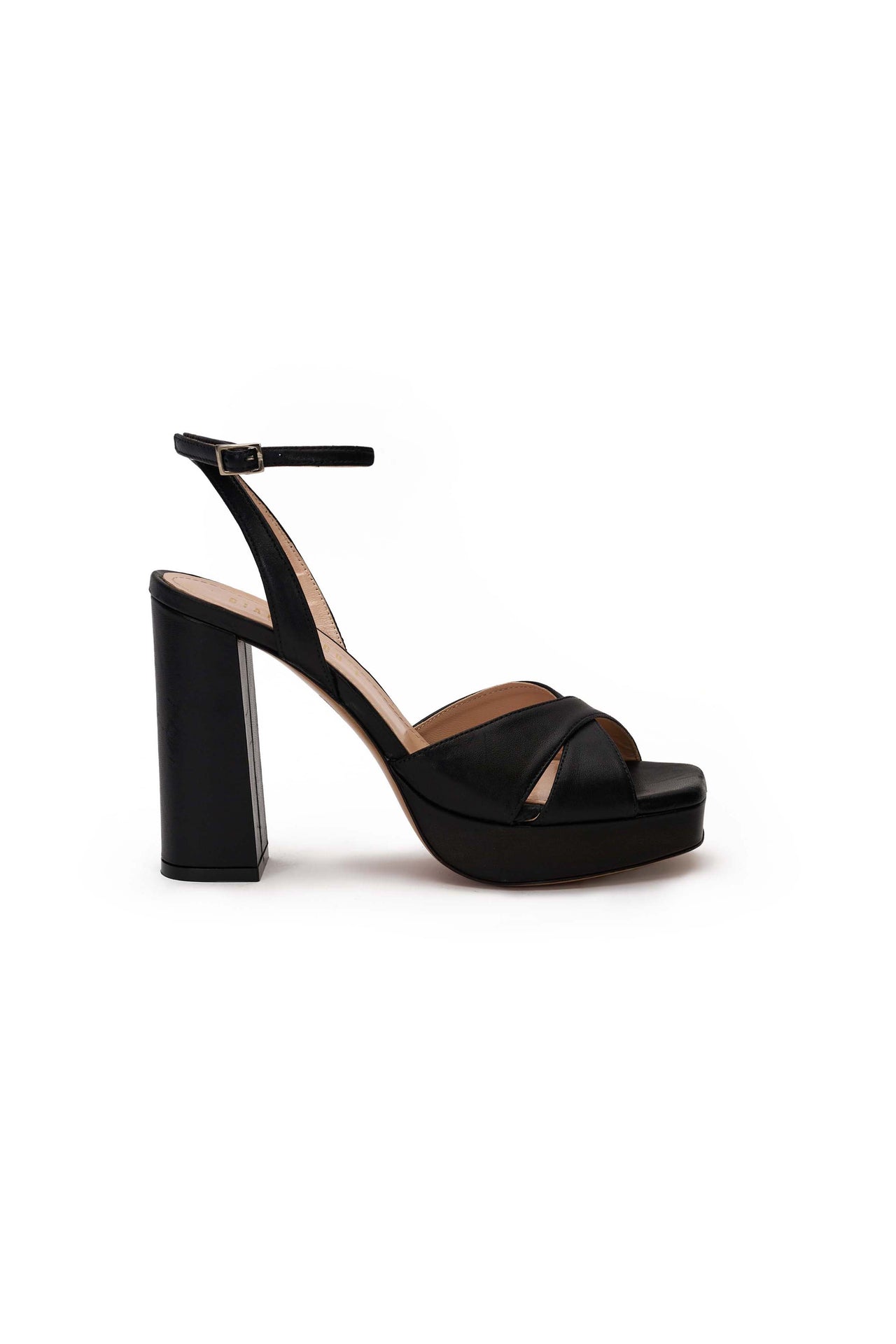 Sandalo Donna in nappa nero
