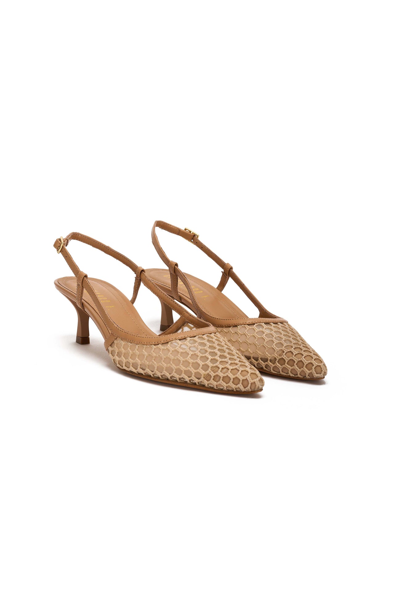 Slingback Donna in nappa catalina e rete catalina